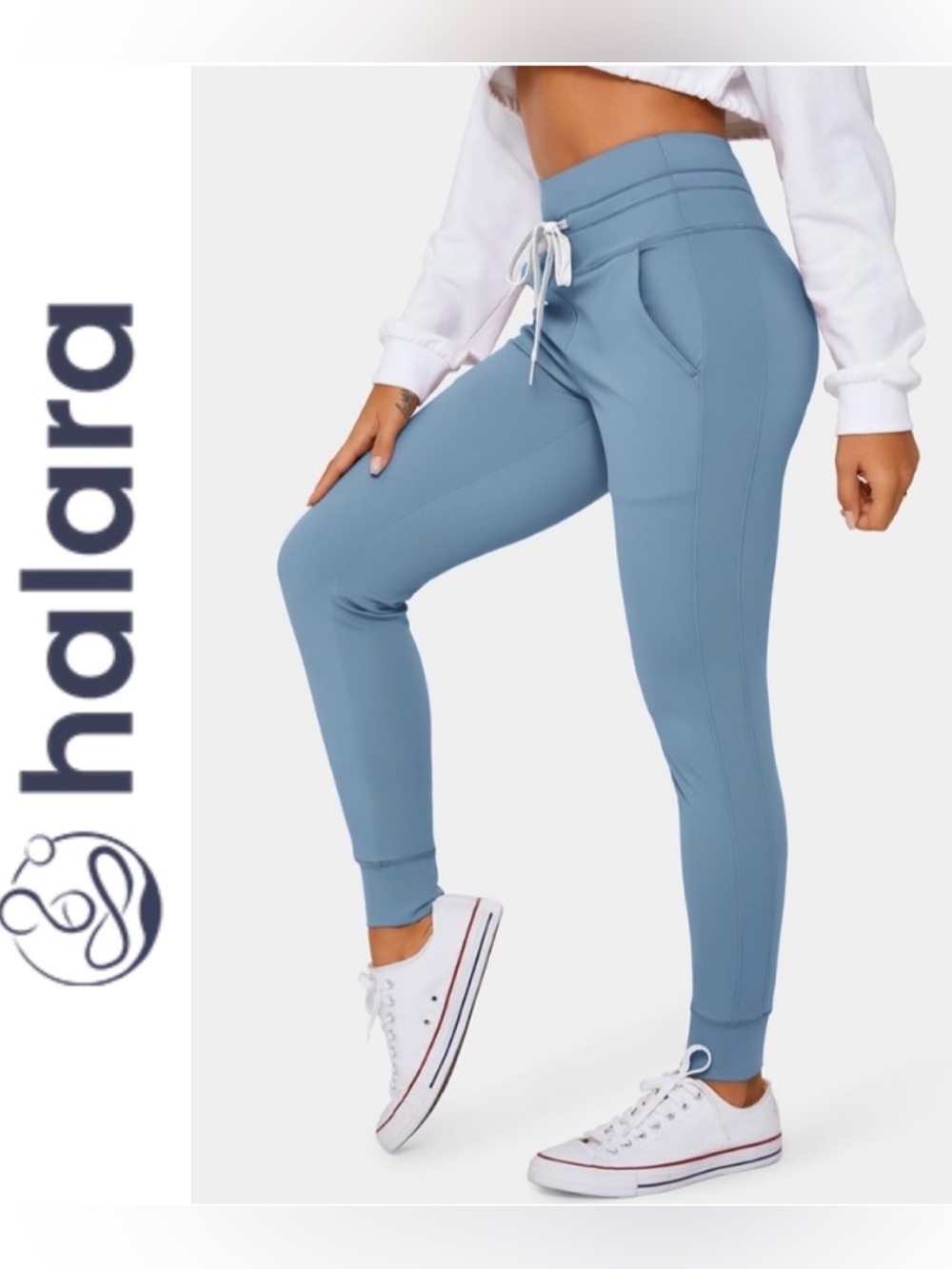 HALARA Women’s Sz S Softly‎ Zero High Waisted Drawstring Full Length Joggers